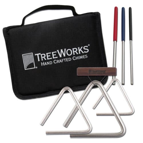 TreeWorks Studio-Grade Triangle Set with Beaters & Bag (Made In USA)