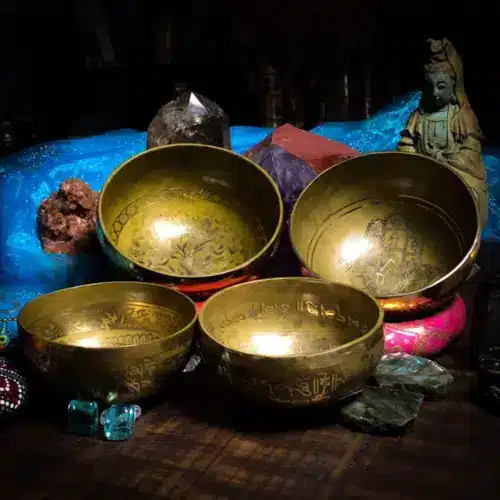 Premium Photo  Tibetan bells and tuning forks